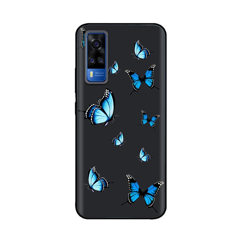 Для vivo Y31 2021 Чехол Мягкий Черный силикон Задняя крышка Fundas Для Vivo Y51a Y51 2020 Декабрь V2030 Y 51 VivoY31 V2036 Чехол для телефона
