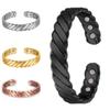Vinterly Magnetic Copper Bracelet Men Women Adjustable Open Cuff Bracelets Health Energy Charms Bracelets