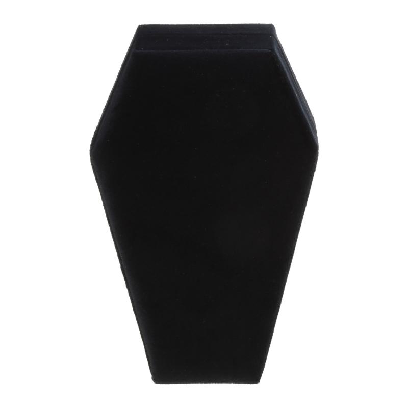 Necklace Earring Display Case Ring Holder Coffin Shape Jewelry Display Box