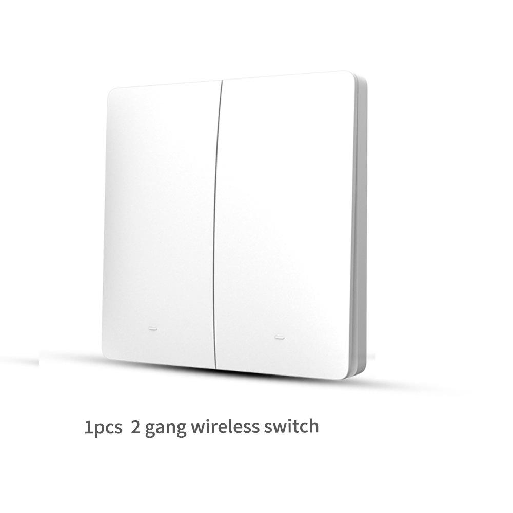 Tuya WiFi Smart Switch с голосовым управлением Alexa — беспроводной, автономный, скрытый дистанционный переключатель с двумя органами управления