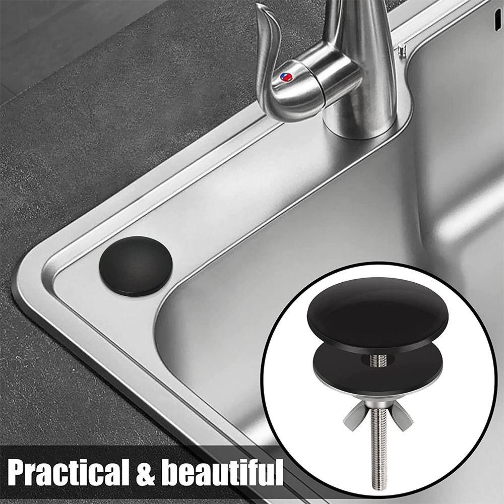 Faucet Decorative Covers Drainage Seal Stainless Steel Metal Sink Hole Cover Faucet Hole Cover Sink Plug Tap Hole Plug