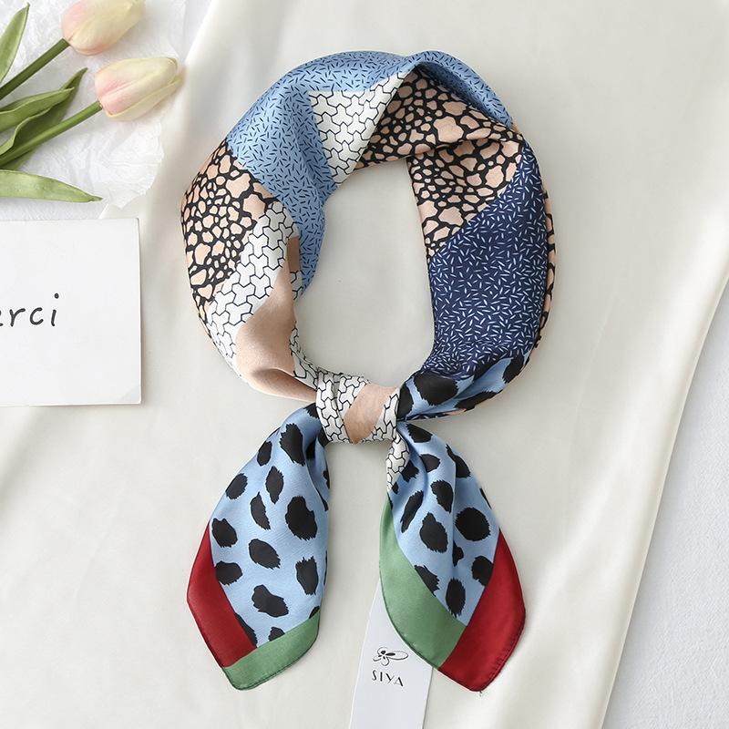 2024 New 70 CM Silk Shirt Decoration Small Square Scarf Fashionable And Versatile Commuting Scarf Neck Protection Scarf
