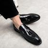 Модный бренд Мужская мода Мягкие низкие мокасины Лоферы Высококачественная кожа Кисточки Деловая Свадебная обувь Комфорт Мужская обувь для вождения