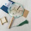 New Style Ancient-Style Semi-Transparent Round Fan for Dance, Hanfu Traditional Round Fan, Retro Classical Dance Chinese-Style Fan