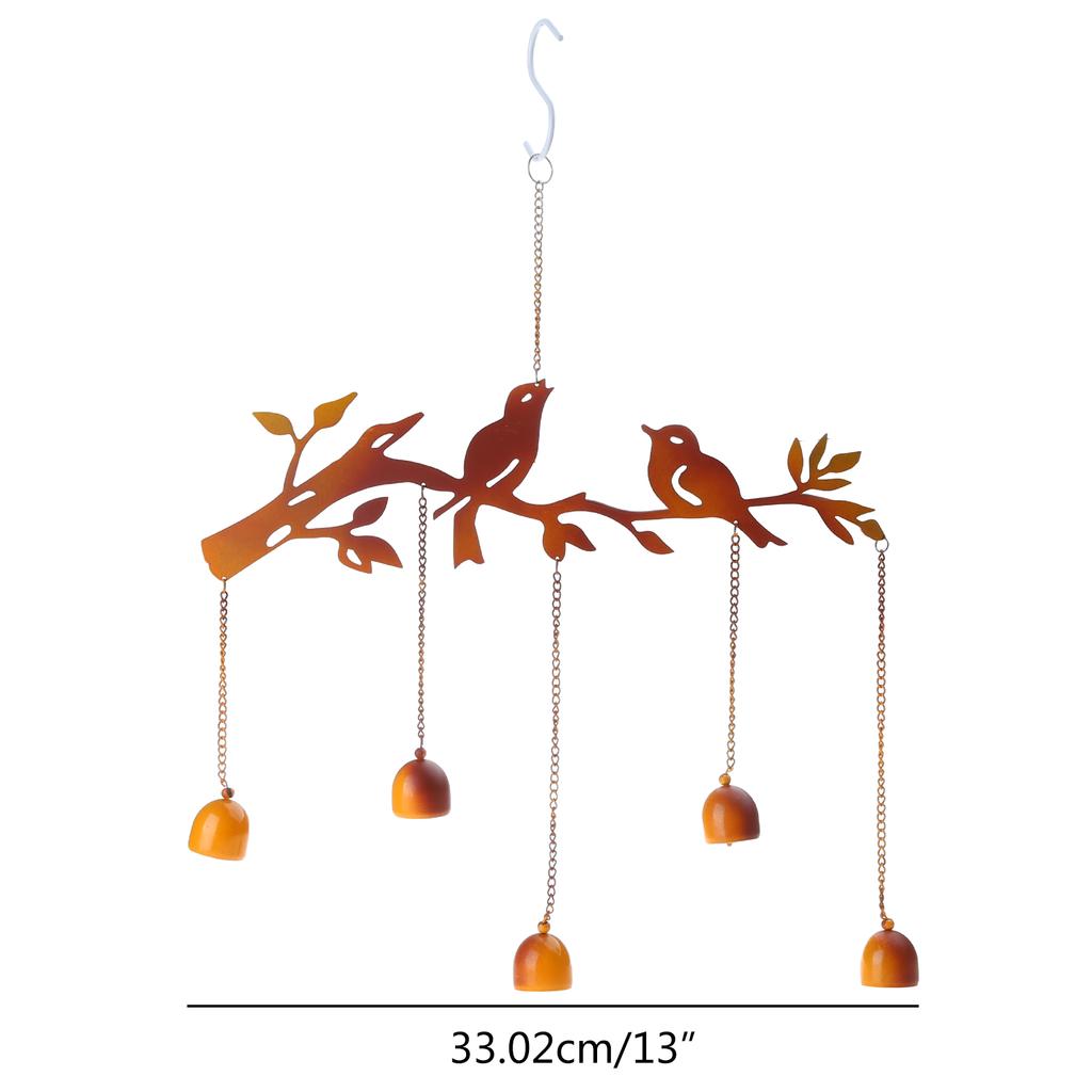 Ветряные колокольчики, водонепроницаемые, старинные, железные, птичьи, подвесные колокольчики для садового фестиваля, украшение, украшение, память
