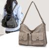 Women's Bag Large Capacity Shoulder Bag Soft Leather Tote Bag Commuter Shoulder Crossbody Bag