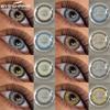 Модные серые линзы 1 пара цветных контактных линз для глаз голубые линзы для глаз цветные линзы карего цвета зеленые контактные линзы