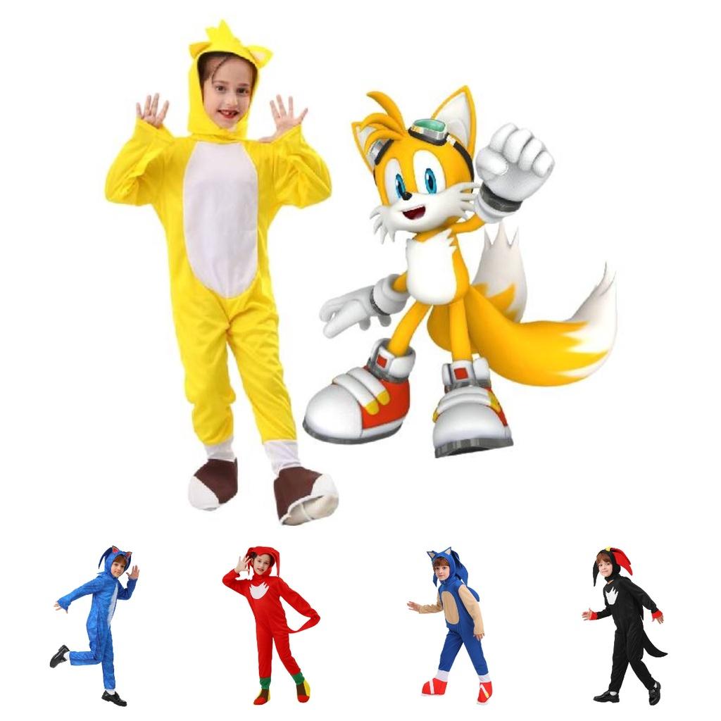 Stylish Blue Cosplay Costume Sonic Hedgehog Theme For Carnival Party