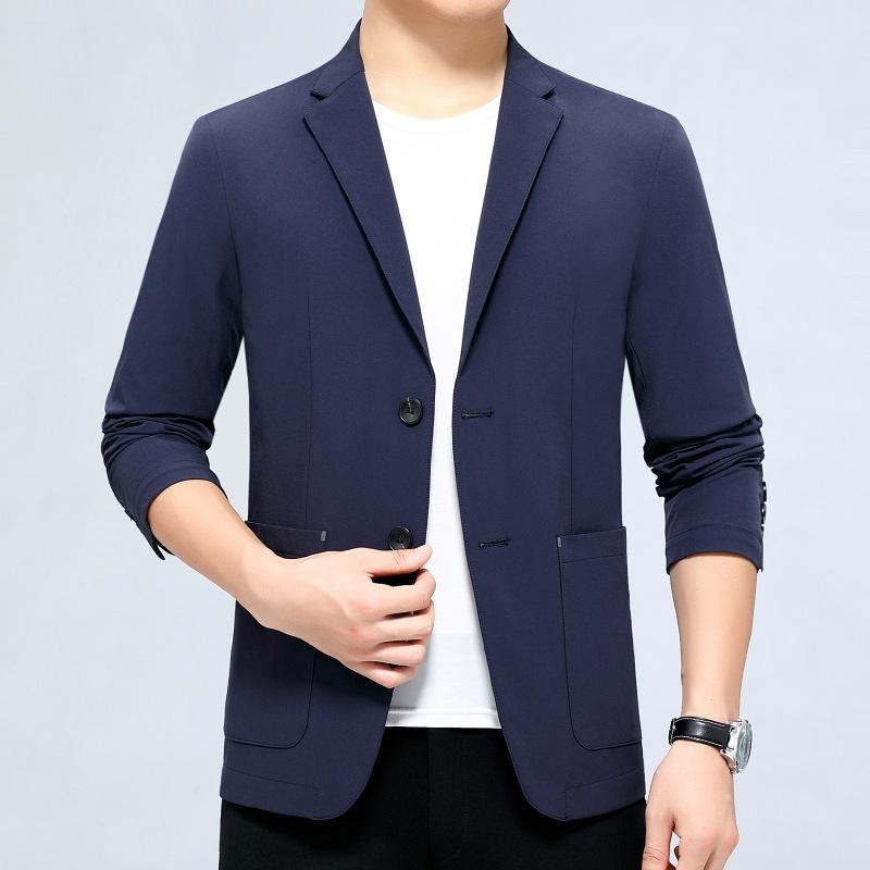 Мужская куртка с воротником-стойкой, осенняя новая мужская повседневная куртка, модная тонкая универсальная куртка