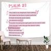 Pink Christian Tapestry Aesthetic Bible Verses Tapestries Wall Hanging Pink Wall Art for Teen Girls & Women Wall Tapestry for Bedroom Dorm Decor for