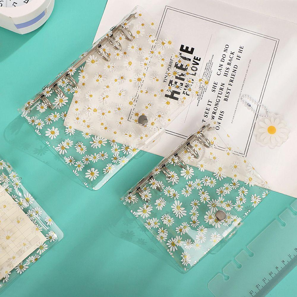 Binder Soft Shell Kawaii Little Daisy Binder File Folder Literary Binder Daisy Notebook Binder