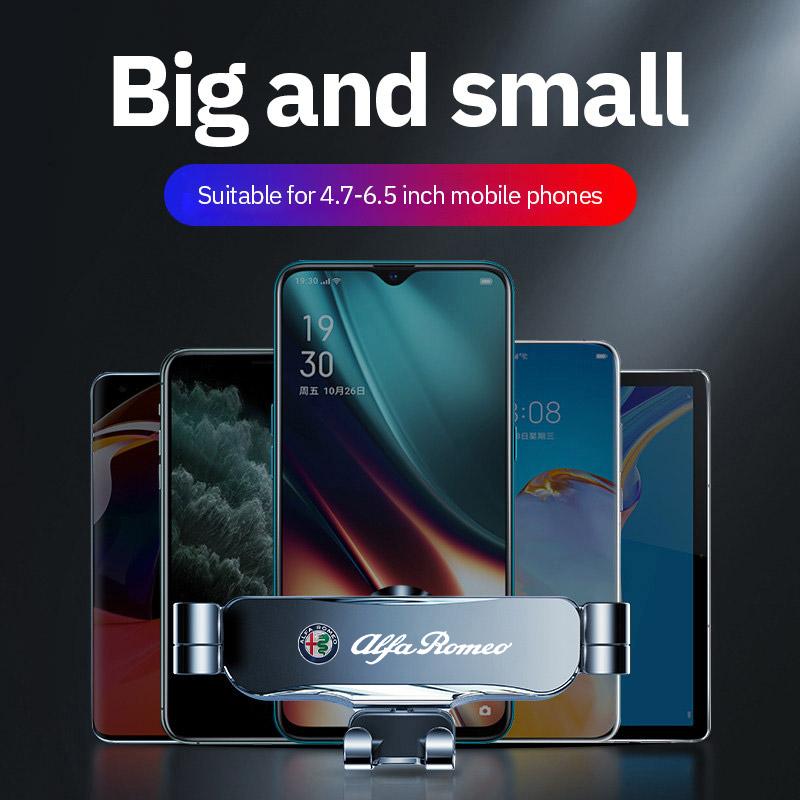 Car Stickers For Alfa Romeo Gravity Bracket Mute Not Block Air Vent Mounts Car Accessory For Alfa Romeo Giulietta GT 159 147 156