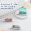 6-Hole Binder Hole Puncher Transparent Loose Leaf Hole Puncher  Office Supplies