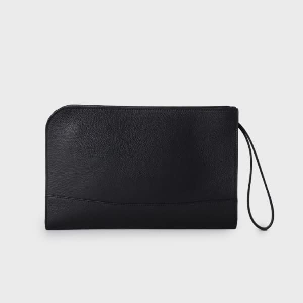 Клатч-сумка из черной кожи G8701070 Saffiano Leather Black [Takeo Kikuchi] [Ceremonial Occasions] Мужская (519) 00(СВОБОДНО)