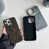 Глянцевый кожаный текстурный бампер для телефона для iPhone 16 Plus 15 14 13 12 11 Pro Max Бронированная противоударная защита Гладкая жесткая крышка