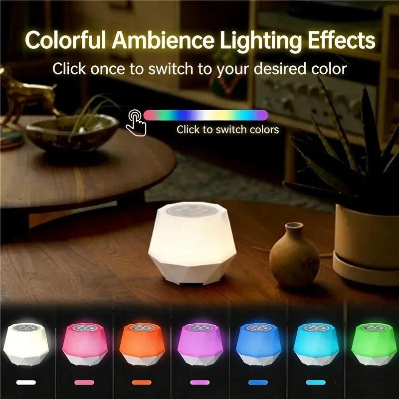 Night Light White Noise Light Sleep Monitor Light Multicolor Night Light Intelligent Charging Timed for Bedroom Decoration