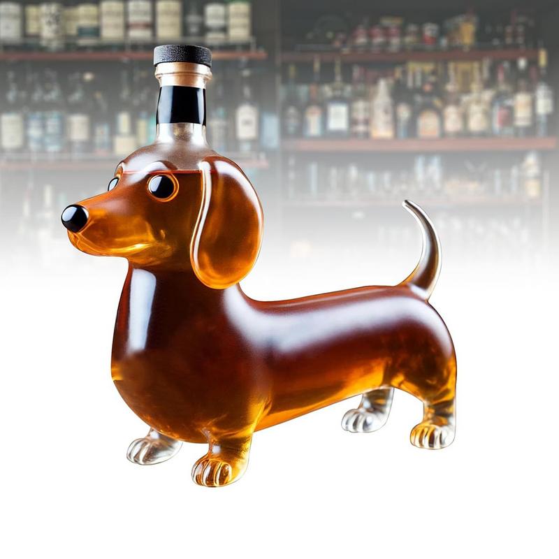 Dachshund Dog Whiskey Bottle Whiskey Bottle Decanter Dachshund-Shaped Animal Statue Wine Container For Birthday 2025