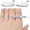 UK/US Standard Finger Ring Size Handmade Measuring Tape Ruler Loop Gauge Tool