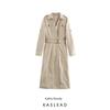 Kaslead New Arrival Women's Clothing Fashion Style Simple Shirt Style Midi Skirt Long Sleeves Dress 8820060