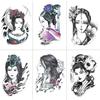 Traditional Beautiful Woman Character Tears Geisha Color Water Transfer Flower Arm Anti-Real Tattoo Sticker Tattoo