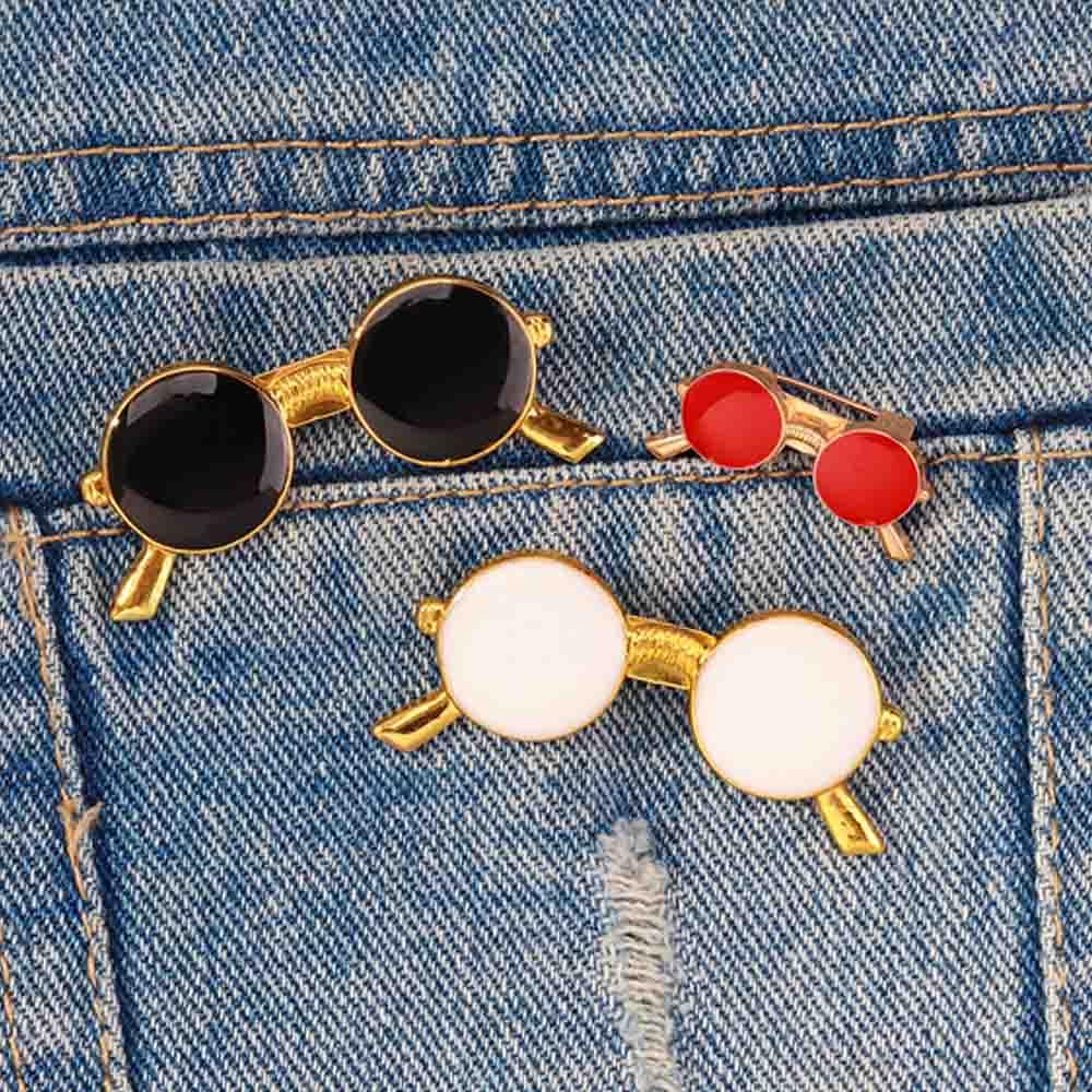 Ретро Одежда Украшения Куртки Рубашка Костюм Аксессуары Брошь Булавки для Воротника Значок Очки Брошь