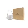 COACH Soho Cow Leather Hobo Bag, One Shoulder Handbag Large Women's Pink White CR699-LHCHK