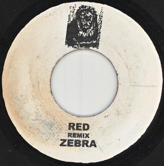 7inch Record ZEBRA - Red Remix NONE Not On Label Jamaica Rap & Hip-Hop/R&B Used
