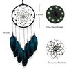 Dream Catcher for Boys Blue Dreamcatcher for Bedroom Handmade Feather Hanging Decoration Ornament Birthday Festival Craft Gift