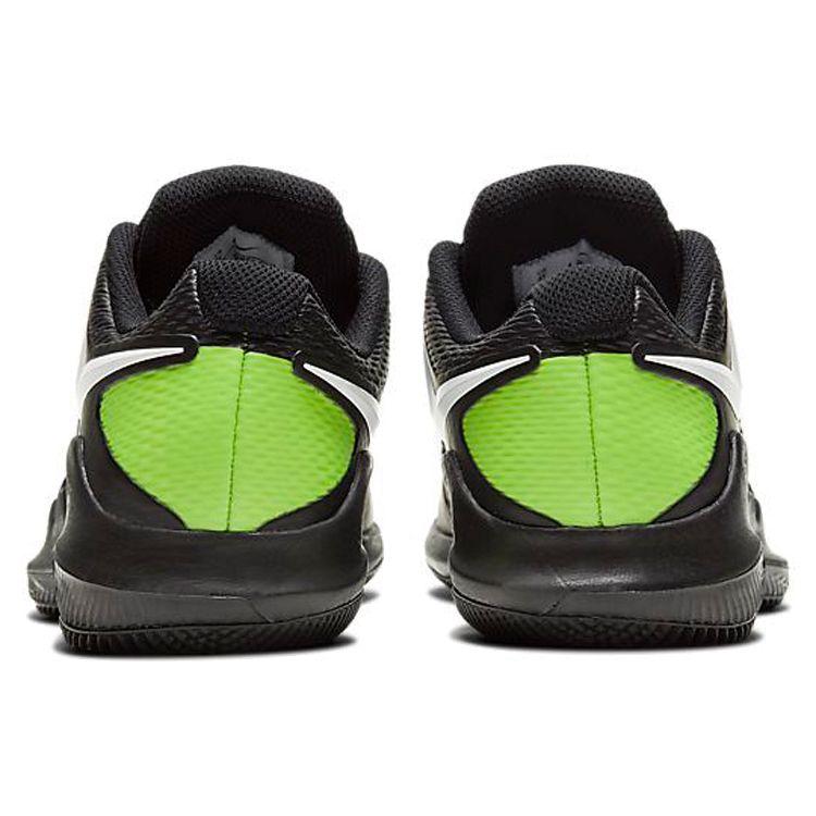 Nike Court Vapor X GS Черные Вольт Детские Кроссовки Белые AR8851-009