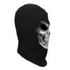 1 X Black Ghost Face Mask Ribbed Fabric for Cosplay Costume Halloween Face Mask