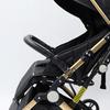 Stroller Bumper Bar Faux Leather Adjustable Angle Stroller Handle Anti-Fall Safety Handrail