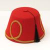 Wool Felt Fabric Turkish Fez Hat Gold Leaf Decor Felt Party Hats Morocco Cap  Theme Banquet