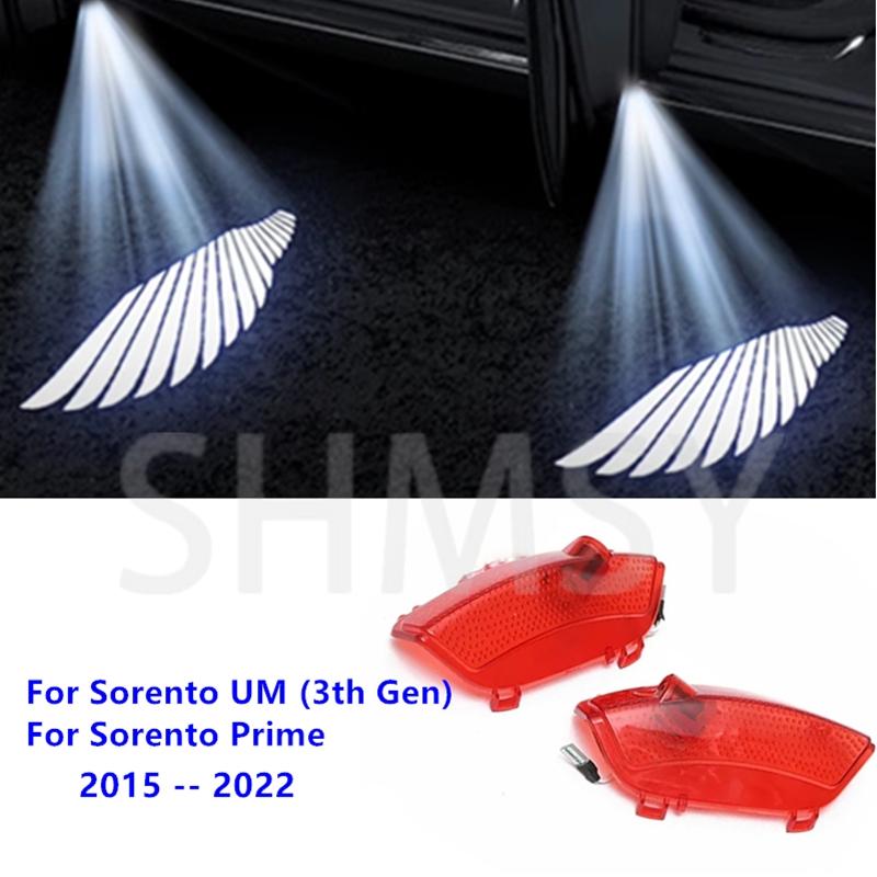 2Pcs Car Lights g28 Accessories LED Auto Door Projector Ghost Shadow Courtesy Lamp For KIA Sorento UM Prime 2015 2016 2017 2018-2020