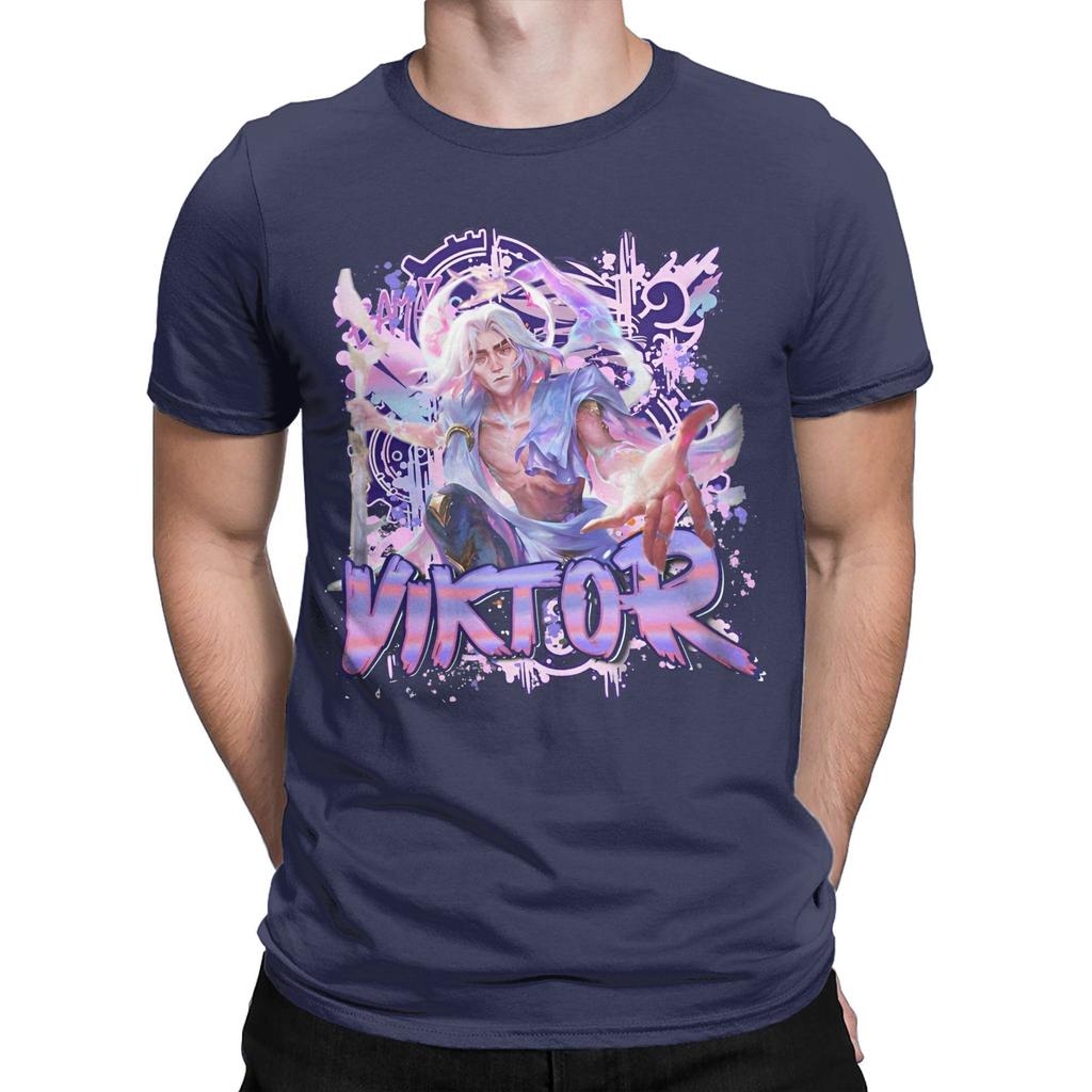Men Women Graphic Arcane Viktor Arcane Game T Shirt Tee Pure Cotton T-shirts Clothes
