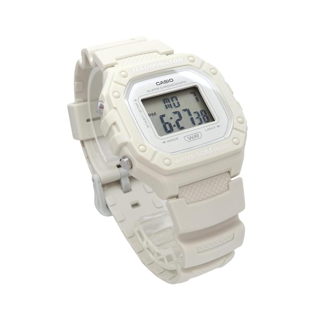 Casio W-218HC-8AV Standard Digital Wristwatch, Men's, Women's, Cheap Casio, Chippukashi, Beige, Overseas Model