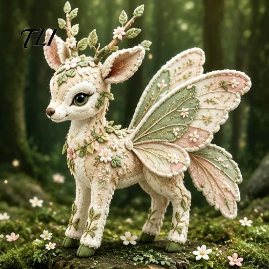 Diy Patchwork Kit Forest Guardians DIY Kit, Woodland Animal Sewing Pre-cut Hand Sewn Wildlife Figures Fabric Craft for Adults, Handmade