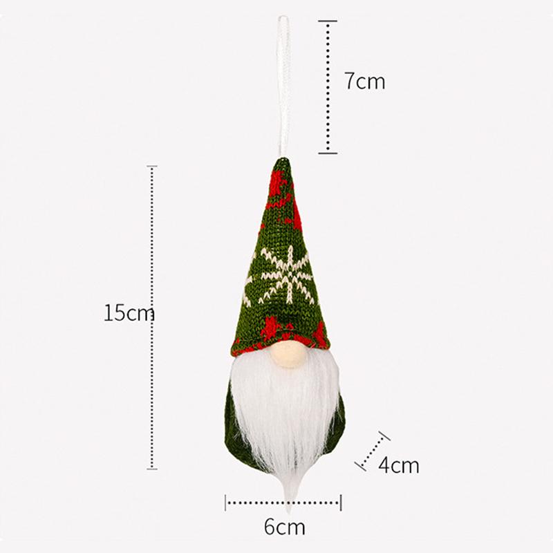 1шт креативная безликая кукла игрушка лесной старик рождественское украшение подвесной кулон новогодний подарок