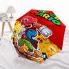 Super Mario Adventure Automatic Folding Cute Umbrella - Lightweight, Retractable Design with 8-Rib Durability, Perfect for Outdoor Adventure