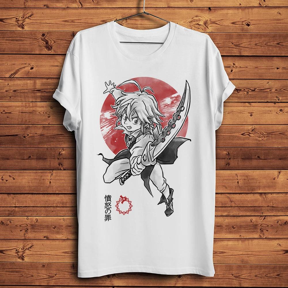 Unisexga MeliodasSin of WrathFunny Anime TShirtShort Sleeve Casual TeeUnisex Streetwear T ShirtBreathable Print nocracking