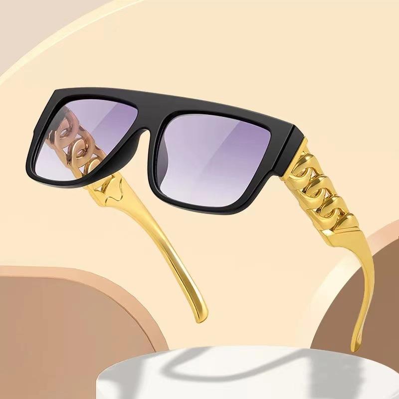 Generation Vintage Prom Party Dress Up Cosplay Elvis Glasses Regal Gold Chain Simulation Sunglasses