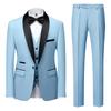 2023 Men's Shawl Collar Tuxedo Three-Piece Suit: Perfect for Grooms, Groomsmen, or Hosting