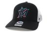 47 Brand (Forty Seven Brand) Mesh Cap 47 TRUCKER MLB National League Miami Marlins Free Size
