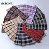 10 Colors Lattice Skirt Y2k Korean Plaid Pleated Women Skirt Purple High Waist Short Safety Lining School Uniform A-Line Girl Mini Skirts
