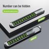 Car Moving Phone Sign, Luminous Creative Metal Parking Number Sign