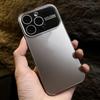 Роскошный Чехол-защита для 17 Больших Линз Окна для iPhone 17 16 15 14 13 12 11 Pro Max Гальванизированный Бампер Твердый Матовый Чехол