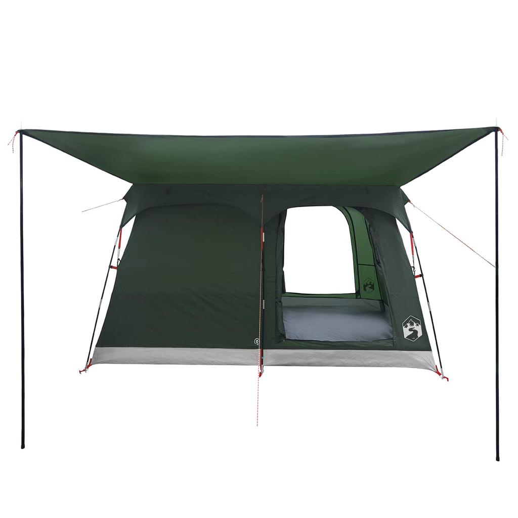 Family Tent with Roof Olive Green 380 x 260 x 190 cm Polyester