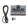 Беспроводная механическая клавиатура типа C с 4 клавишами, 2,4 ГГц, USB, настраиваемая клавиатура для игр и офисных медиа