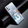 Рождественский чехол со снеговиком из мультфильма для Samsung Galaxy A52 A12 A51 A53 A33 A71 A32 A31 A21 A01 A11 A22, черный чехол из ТПУ для телефона