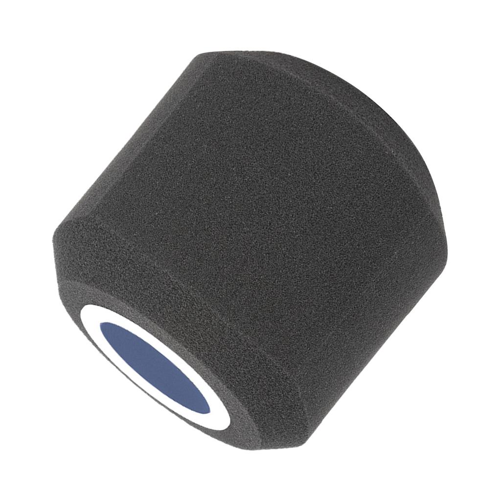 Large Microphone Foam Windscreen Cover Sponge Shield for Handheld Interview Mics Black