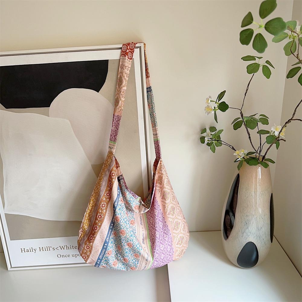 Холщовая сумка кроссбоди с леопардовым принтом - Модная, Вместительная женская сумка через плечо